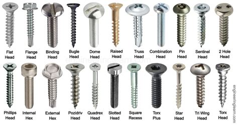 The Different Types Of Screw Heads (Head Styles and Drive Types).